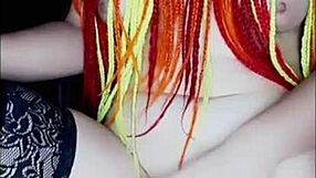 with a lover via video call