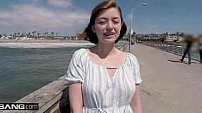 Bang that teen aria sky! She's oiled and ready for public fucking!