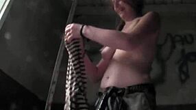 Amateur Couple Sex Tape! Lewd Lovers Fuck In Lingerie Outdoors?