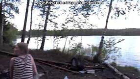 Amateur Couple Sex Tape! Lewd Lovers Fuck In Lingerie Outdoors?