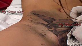 Extreme model alira astro gets her pussy tattooed