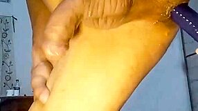 Intense emotions during gay anal dildo play