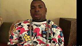 Slim Black Chick's Throat And Pussy Stretched By Big Cock