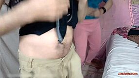 Canada Residing Long Black Hair Stepbrother Dances With Desi Stepsister Sara In Very Hot Dance Mujra