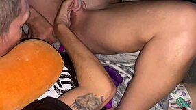 Man, her tight holes took that dildo so deep on day 1!