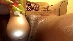 mrsfeedme engages in creamy pussy play for 7 full minutes, showcasing her teen ebony body