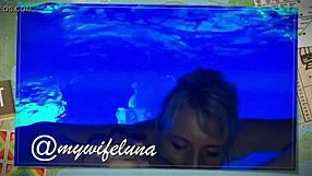 Luna, the blowjob queen, can't get enough of cock in her mouth every day