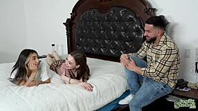 Violet Gems, Peter Green's stepsis, gives great blow job and pussy fuck
