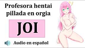 Joi Hentai Orgy With Teacher In Cosplay Costumes