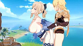 hey, wanna join us for a wild 3some with some old-school hentai vibes?