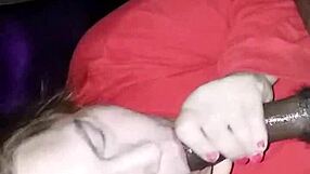 First time sucking this sloppy cock.