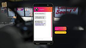 Teacher with big tits and ass in summer heat