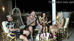 I can’t believe how Morena Safada grinds on cock while Bruna Carlos sucks her tits and shows off