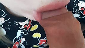 I got a blowjob from miki mouse, she kissed my feet and sucked with her blue eyes staring