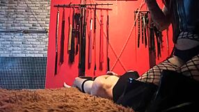 Dominatrix Nike Binds Slave And Facesits Him With Dildo Play