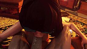 velma encounters the ghost in a brothel, leading to rough blowjob and deepthroat with big cock