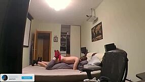 amateur boyfriends, real couple having bareback sex at home, so hot