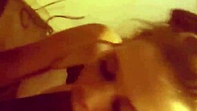 Sloppy blonde blowjob on big interracial cock turns into monster toppy.