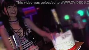 Young Asian babe feels intense pleasure sucking cock and cumming