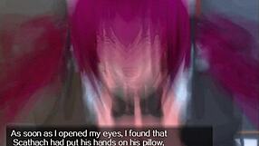 scathach fujino watches young girl take big black cock in her ass