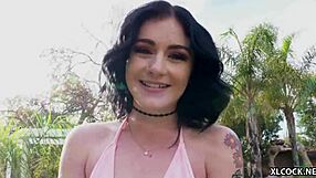 She exclaims, 'Watch me deepthroat this BBC and ride it hard!'