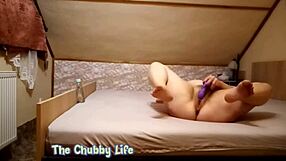 wife shows her wet orgasm with big tits and ass.