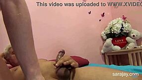 Horny milf Sara Jay bangs sweet Taylor White and a big cock!