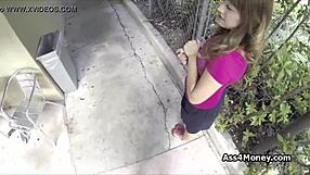 broke teen uses payphone then meets someone outdoors