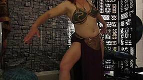 Hotwife steffi princess pussy dance in cosplay