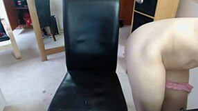 Teen masturbates with toys on webcam