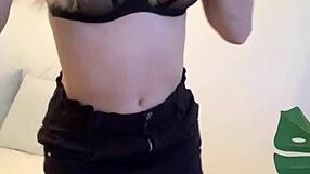 Stella Cardo rips off her clothes and masturbates with a vibrator for Matty!