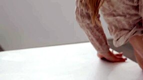 young shaved pussy gets fucked hard with spanking and rough play