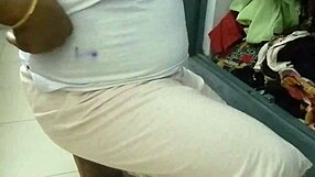 Aparna wearing petticoat and panties in an amateur move