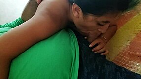 Latina Wife Gives Oral To Husband Showing Tits!