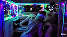 Sexy Christmas Blowjob With Deepthroat And Cumshot