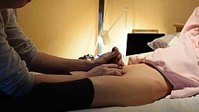 Lovely shemale getting checked out