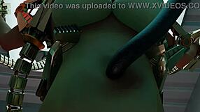 Lara experiments with bondage machines.