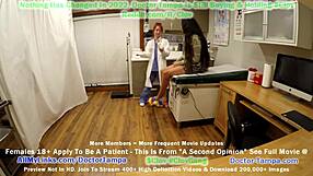 Doctor Tampa catches fully naked Angel Santana for a bold gyno exam opinion