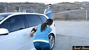 Classy milf gets fucked hard and jizzed on her smooth belly