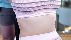 riding a thick cock in the gym for a sweaty workout.