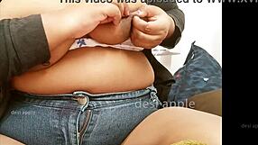 Asian aunty flaunts big boobs