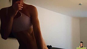 Want to see amateur student take big cock in hairy pussy?