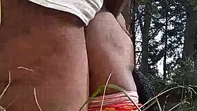 Banging an old thot behind a gas station outdoors