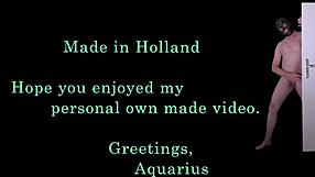 old dutch man enjoys extreme golden shower pee drinking