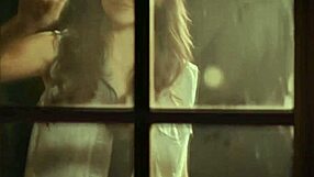 Two college girls with natural tits having romance