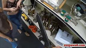 Amateur Blonde Babe Sells Wedding Dress and Gets Rimmed on Hidden Cam