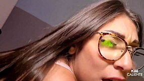 Mel Khalifa Receives Facial Cum On Glasses Part 3