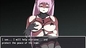 Hero dominated, villainesses tease his monster cock in villainess quest