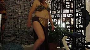 Hotwife steffi princess pussy dance in cosplay