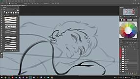 Steamy 2D art stream of darkcookie's Summertime Saga playthrough on Picarto